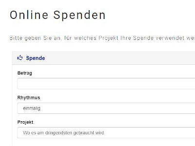 Online Spenden